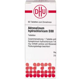 ADRENALINUM HYDROCHLORICUM D 30 Tabletten 80 St.