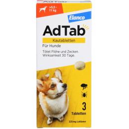 ADTAB 225 mg Kautabletten für Hunde >5,5-11 kg 3 St.