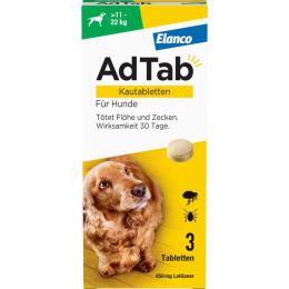 ADTAB 450 mg Kautabletten für Hunde >11-22 kg 3 St.