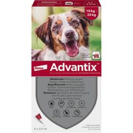 ADVANTIX Spot-on Lsg.z.Auftr.a.d.H.f.Hund 10-25 kg 4 St.