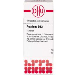 AGARICUS D 12 Tabletten 80 St.