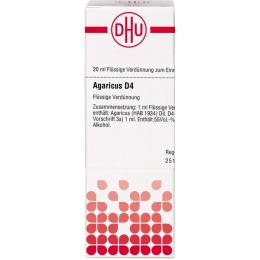 AGARICUS D 4 Dilution 20 ml