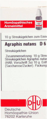 AGRAPHIS NUTANS D 6 Globuli 10 g
