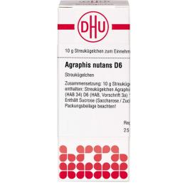 AGRAPHIS NUTANS D 6 Globuli 10 g