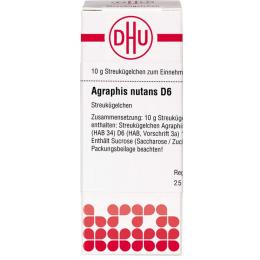 AGRAPHIS NUTANS D 6 Globuli 10 g