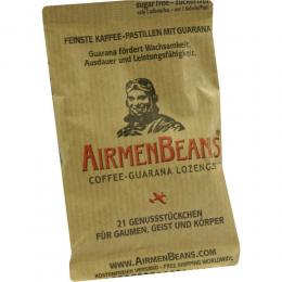 AIRMENBEANS feinste Kaffee Pastillen m.Guarana 21 St Pastillen