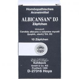 ALBICANSAN D 3 Zäpfchen 10 St.