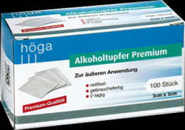 ALKOHOLTUPFER Premium 3x3 cm 100 St