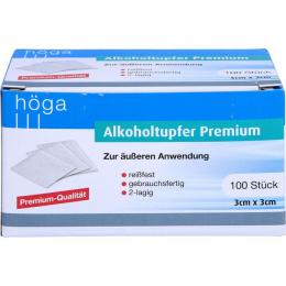 ALKOHOLTUPFER Premium 3x3 cm 100 St.