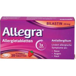 ALLEGRA Allergietabletten 20 mg Schmelztabletten 20 St.