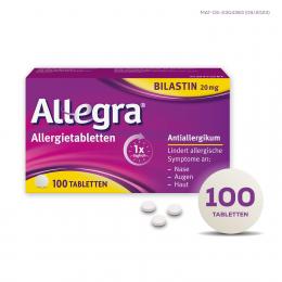 ALLEGRA Allergietabletten 20 mg Tabletten 100 St.