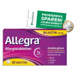 ALLEGRA Allergietabletten 20 mg Tabletten 20 St Tabletten