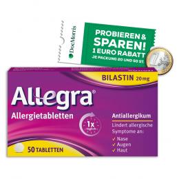 ALLEGRA Allergietabletten 20 mg Tabletten 50 St Tabletten