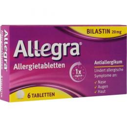 ALLEGRA Allergietabletten 20 mg Tabletten 6 St.