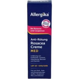 ALLERGIKA Anti-Rötung Rosacea Creme MED 30 ml