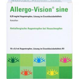 ALLERGO-VISION sine 0,25 mg/ml AT im Einzeldo.beh. 4 ml