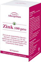 ALLERGOSAN Zink 100 pro Kapseln 12,7 g