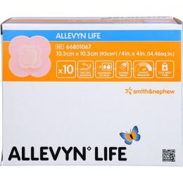 ALLEVYN Life 10,3x10,3 cm Silikonschaumverband 10 St.