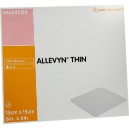 ALLEVYN Thin 15x15 cm dünne Wundauflage 3 St.