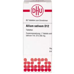 ALLIUM SATIVUM D 12 Tabletten 80 St.