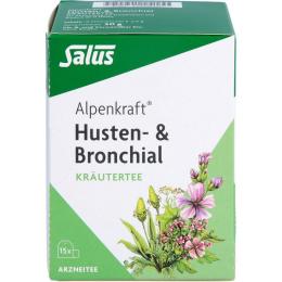 ALPENKRAFT Husten-&Bronchial Kräutertee Salus Fbtl 15 St.