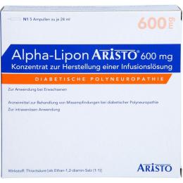 ALPHA LIPON Aristo 600 mg Konz.z.Herst.e.Inf.-Lsg. 120 ml