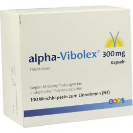 Ein aktuelles Angebot für ALPHA VIBOLEX 300 mg Weichkapseln 100 St Weichkapseln Diabetikerbedarf - jetzt kaufen, Marke CNP Pharma GmbH.