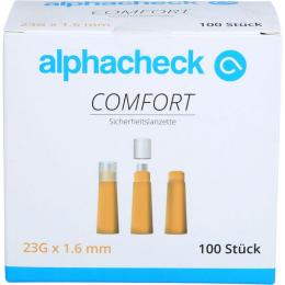 ALPHACHECK comfort Sicherheitslanzett.23 Gx1,6 mm 100 St.