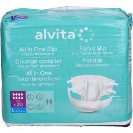 ALVITA All-in-One Inkontinenzhose maxi large Nacht 20 St.