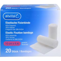 ALVITA elastische Fixierbinde 10 cmx4 m 20 St.