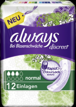 ALWAYS discreet Inkontinenz Einl.normal 12 St