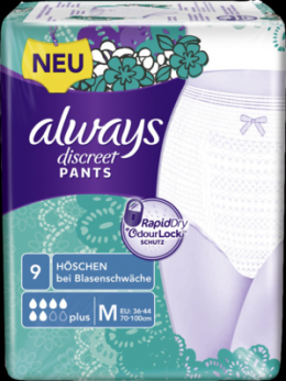 ALWAYS discreet Inkontinenz Pants plus M 9 St