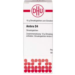 AMBRA D 4 Globuli 10 g