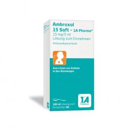 Ambroxol 15 Saft-1A Pharma 100 ml Lösung zum Einnehmen
