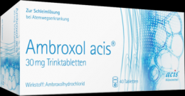 AMBROXOL acis 30 mg Trinktabletten 40 St