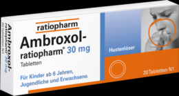 AMBROXOL-ratiopharm 30 mg Hustenlöser Tabletten 20 St