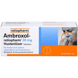 AMBROXOL-ratiopharm 30 mg Hustenlöser Tabletten 20 St.