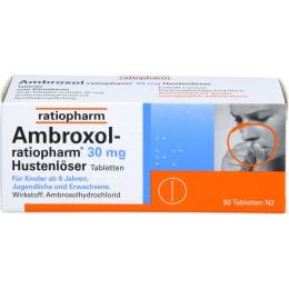 AMBROXOL-ratiopharm 30 mg Hustenlöser Tabletten 50 St.