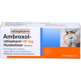 AMBROXOL-ratiopharm 60 mg Hustenlöser Tabletten 20 St.