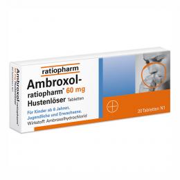 Ein aktuelles Angebot für Ambroxol-ratiopharm 60mg Hustenlöser 20 St Tabletten Hustenlöser - jetzt kaufen, Marke ratiopharm GmbH.