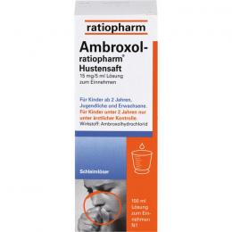 AMBROXOL-ratiopharm Hustensaft 100 ml