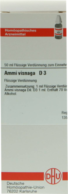 AMMI VISNAGA D 3 Dilution 50 ml