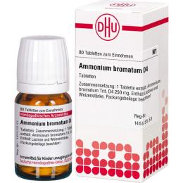 AMMONIUM BROMATUM D 4 Tabletten 80 St.