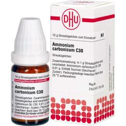 AMMONIUM CARBONICUM C 30 Globuli 10 g