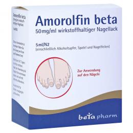 AMOROLFIN beta 50 mg/ml wirkstoffhalt.Nagellack 5 ml Wirkstoffhaltiger Nagellack