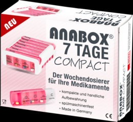 ANABOX Compact 7 Tage Wochendosierer pink/weiß 1 St