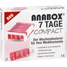 ANABOX Compact 7 Tage Wochendosierer pink/weiß 1 St.