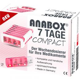 ANABOX Compact 7 Tage Wochendosierer pink/weiss 1 St ohne