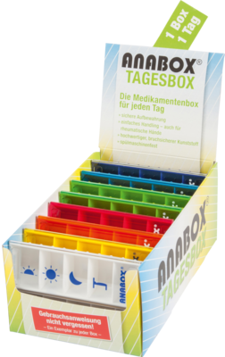 ANABOX Tagesbox farbig sortiert 1 St