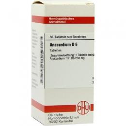 ANACARDIUM D 6 Tabletten 80 St